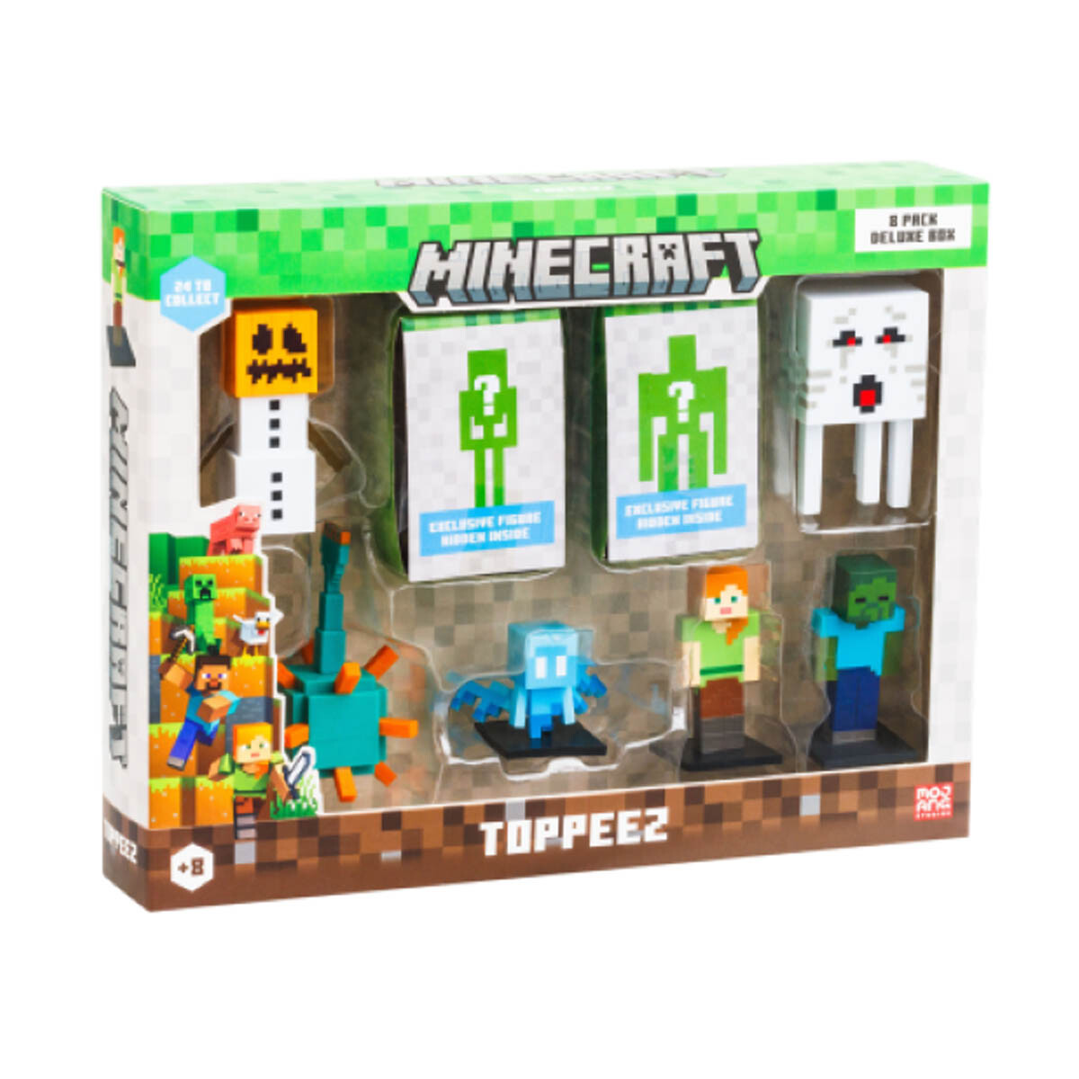 MINECRAFT Figuras Pack x8 Golem de Nieve Toppeez 