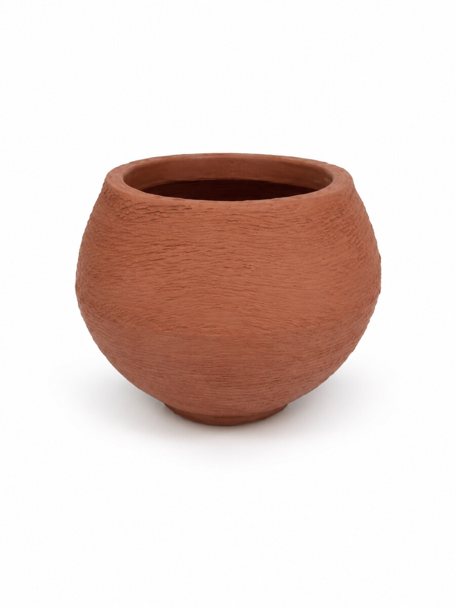 MACETERO ESFERA - TERRACOTA 