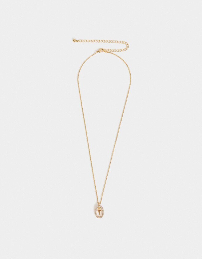 Cadena Corta con Dije Premium Gold Cortos - Dorado
