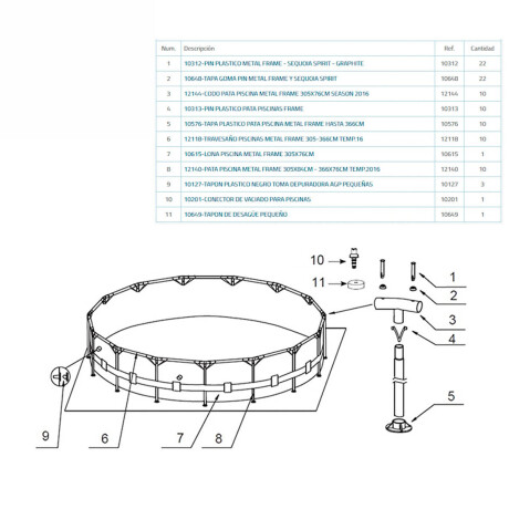 Piscina Intex Estructural 4485 L 305x76 + Regalos Cmb001612