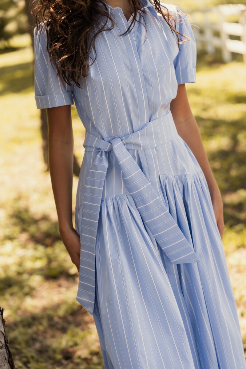 Camisero Victoria Sky Blue Stripes 