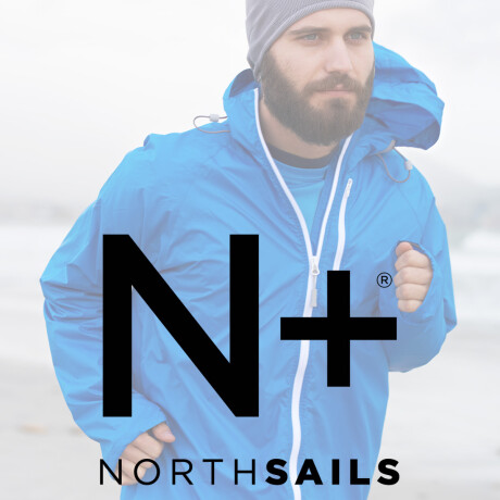 Campera North Sails N+ Nylon Impermeable Para Hombre Bordó