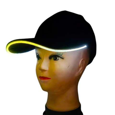 Gorro Trucker con led Amarillo