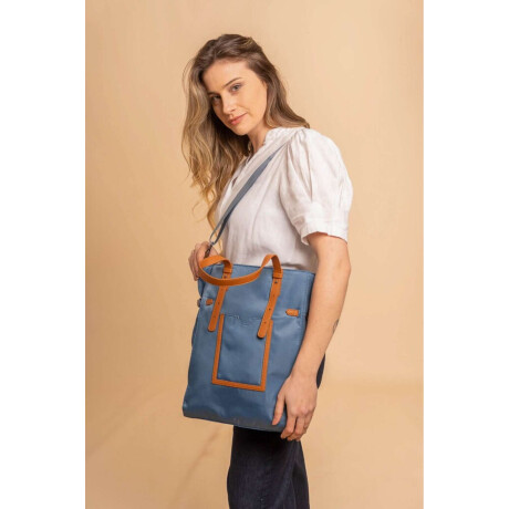 Bandolera Bromelia Azul Denim C/Suela