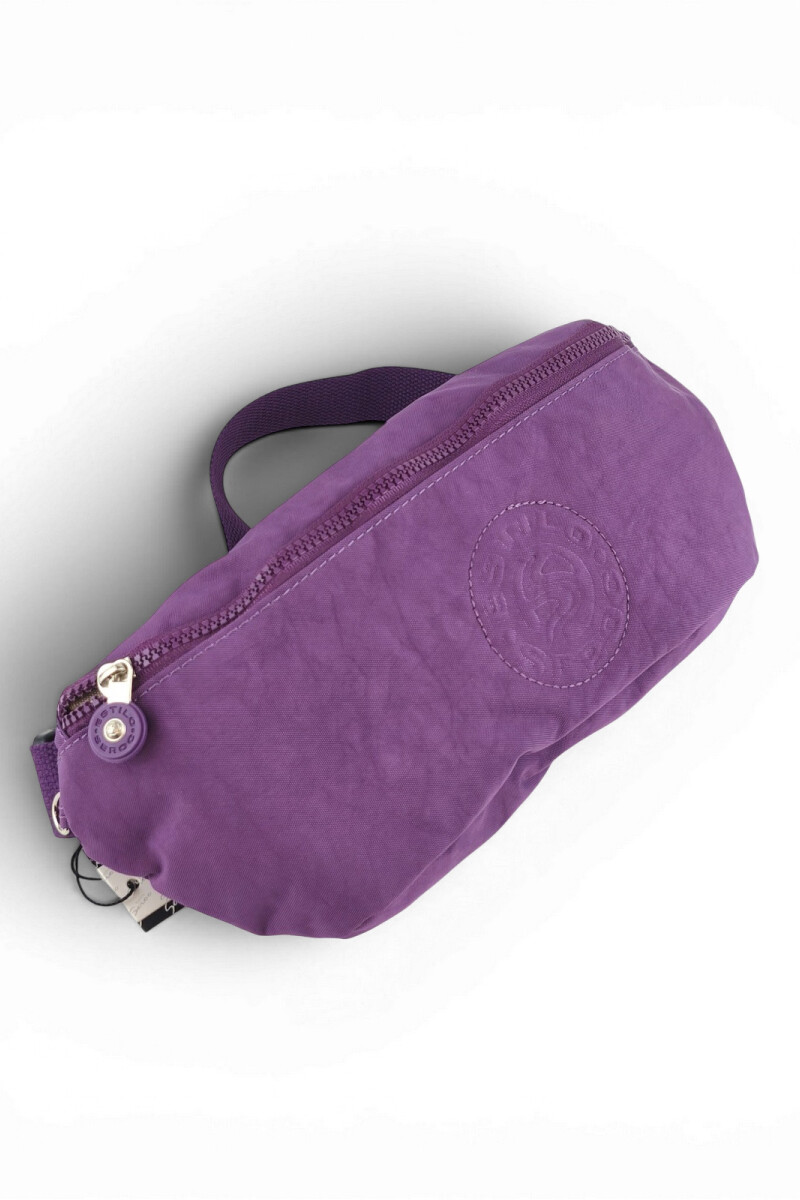 Riñonera Premium de Tafeta Amasada Violeta