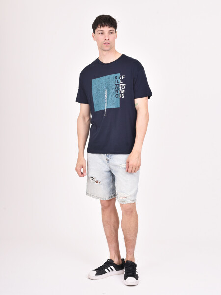 REMERA REFILL AZUL OSCURO