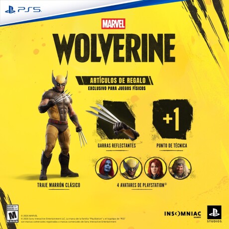 Juego Para PS5 MARVEL Wolverine Juego Para PS5 MARVEL Wolverine