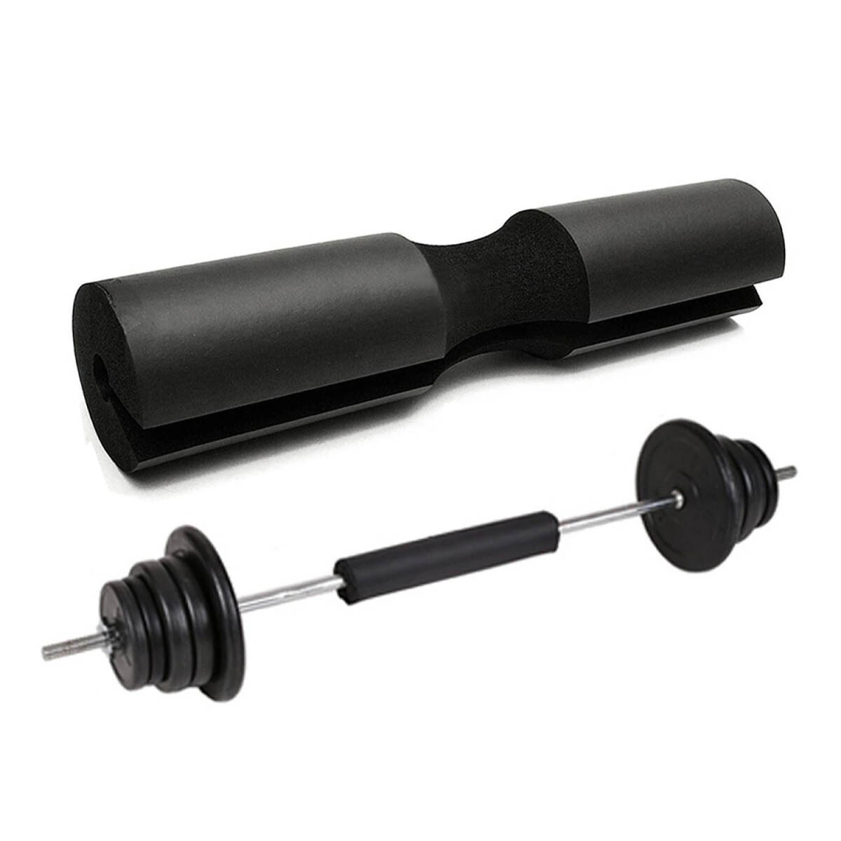 Almohadilla Para Barra Protege Hombros Gym Crossfit - Negro 