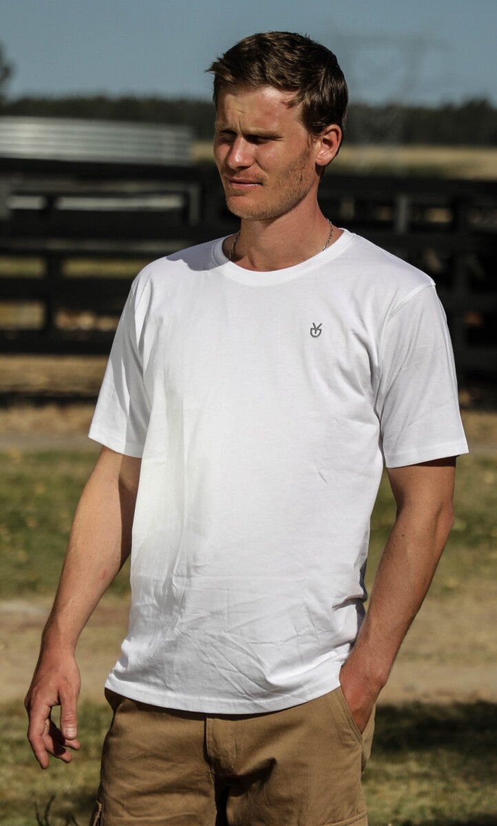 Remera algodón - Blanca 
