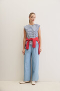 REMERA ALBIZI Blanco/Azul