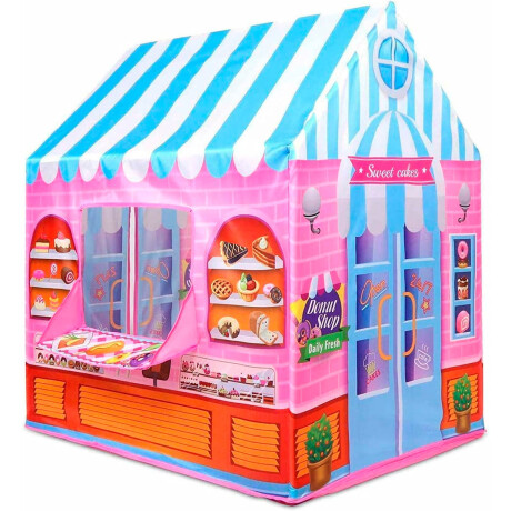 Carpa Casita Infantil Dino Pastelería 93x69x103cm Rosa