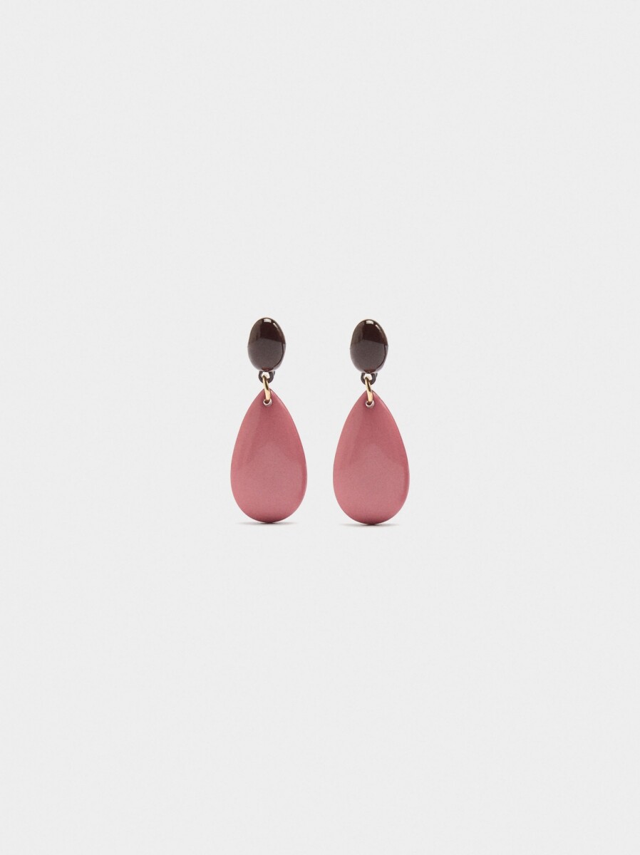 Pendientes Lágrima - rosa 