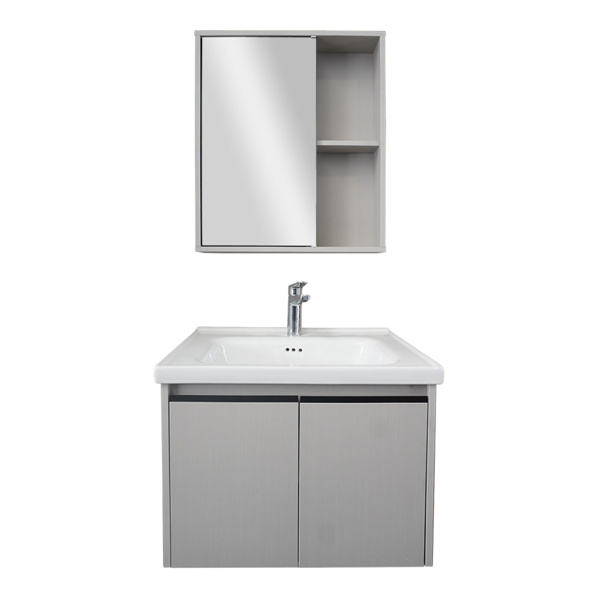 Conjunto De Baño Habitare Modelo 308-60 / Mueble+ Bacha + Espejo 