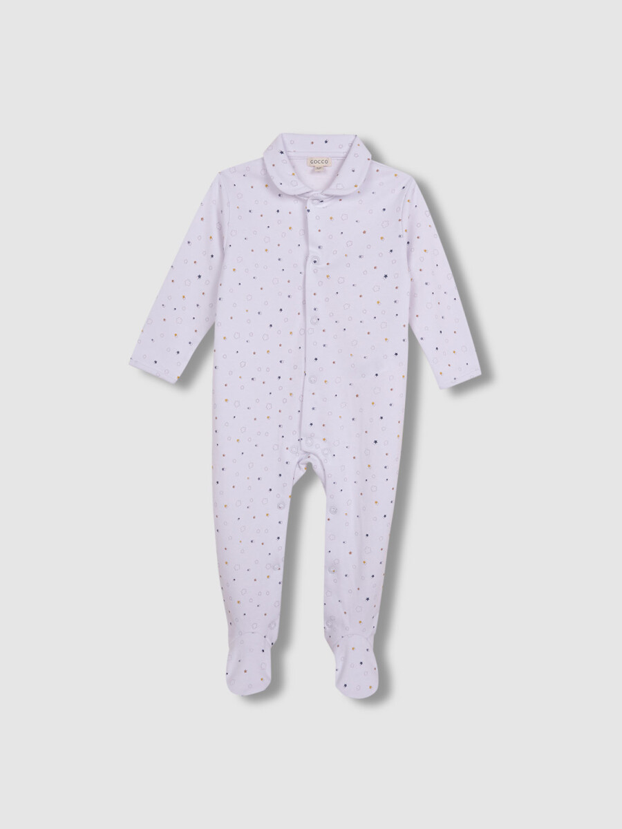 Pijama Print Estrellas Blanco Optico