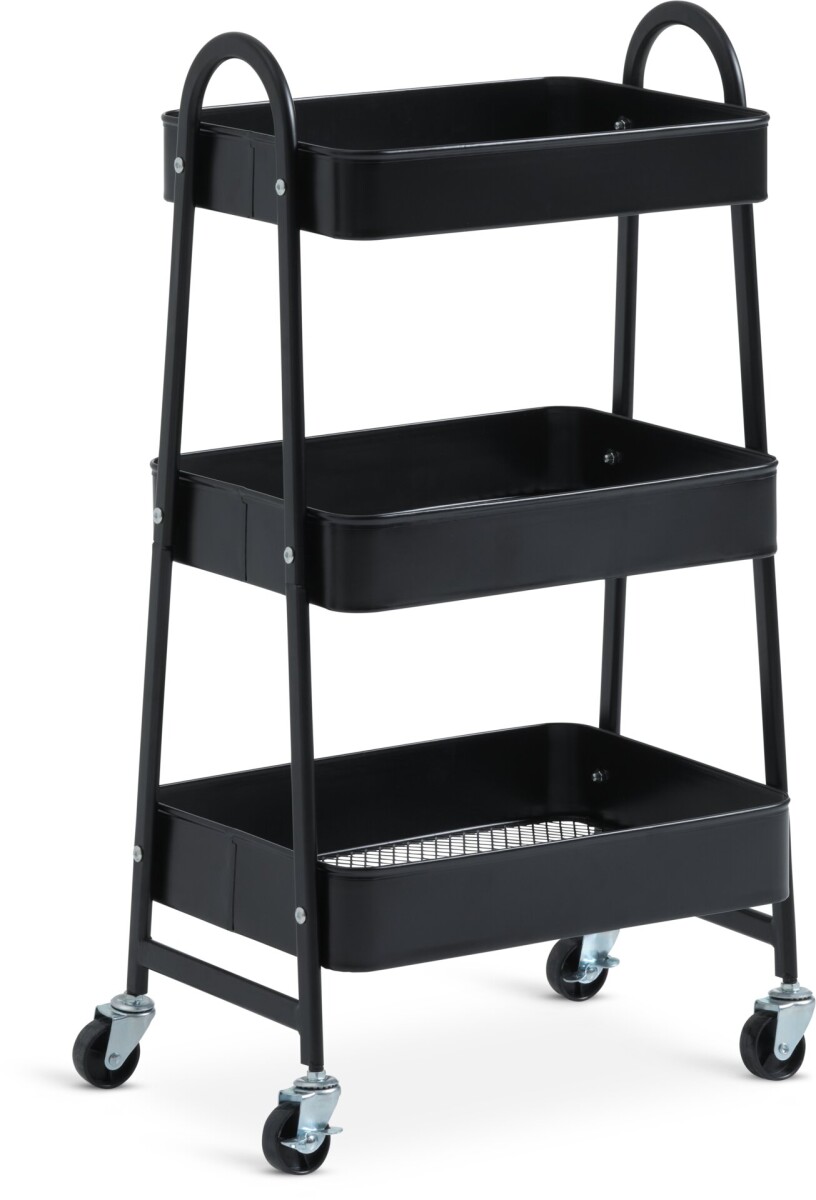 Carrito KANSTRUP acero negro 