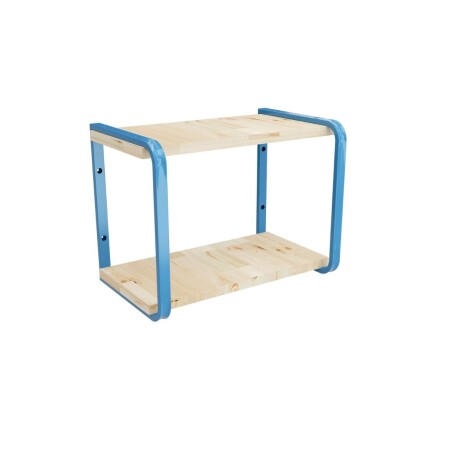 Estante doble madera y metal CELESTE