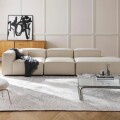 Sillón Nicole Esquinero + Respaldo + Chaise Lounge Beige