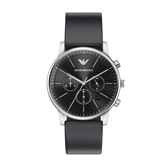 Reloj EMPORIO ARMANI MINIMALIST Cuero Negro Esfera 42mm 0