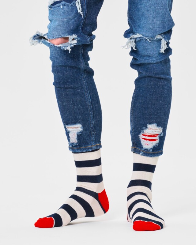 Happy Socks Medias - White Stripes Happy Socks Medias - White Stripes
