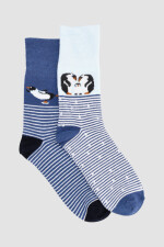 Media sujeción suave pack 2 (lisa + diseño) Variante 34