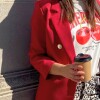 Blazer Cruzado Bordeaux