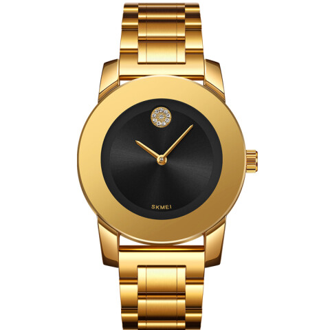 Reloj Skmei 2176GDBK Analógico Unisex Dorado con detalles en negro Reloj Skmei 2176gdbk Analógico Unisex Dorado Con Detalles En Negro