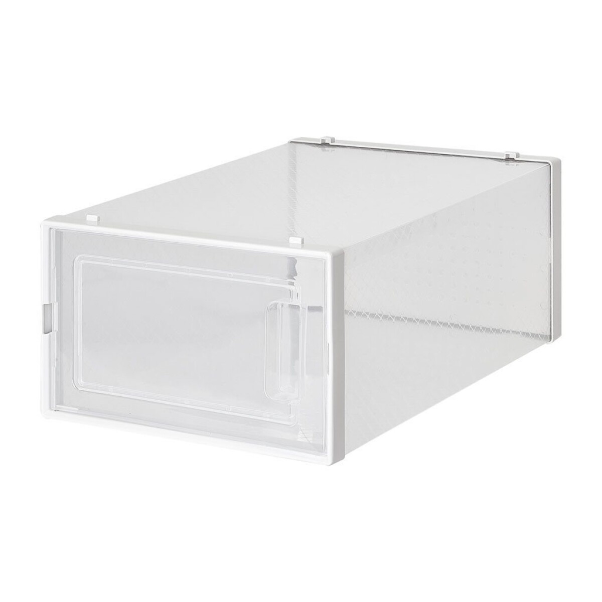 CAJA PARA ZAPATOS PLEGABLE 36X28X21CM TRANSPARENTE 