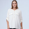 Blusa Oversize Zip CRUDO