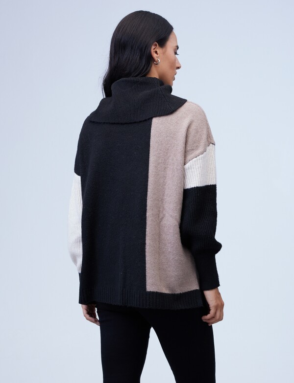 Buzo Colorblock MULTI/TOSTADO