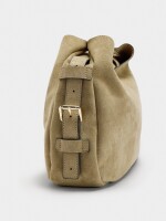 Bolso De Hombro Con Hebillas Laterales camel