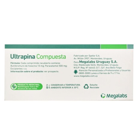 Ultrapina Compuesta 20 Comprimidos Ultrapina Compuesta 20 Comprimidos