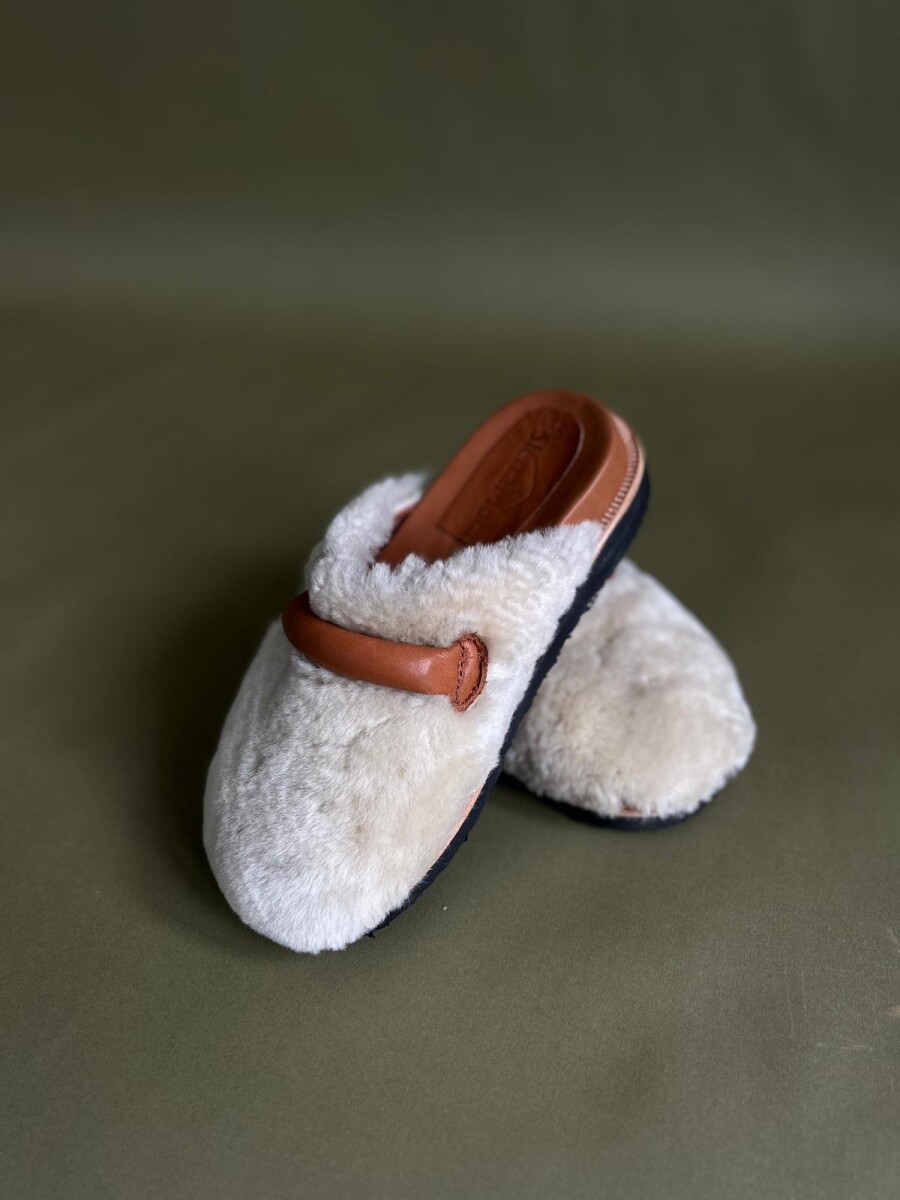 City Slipper - Leather Blanco 