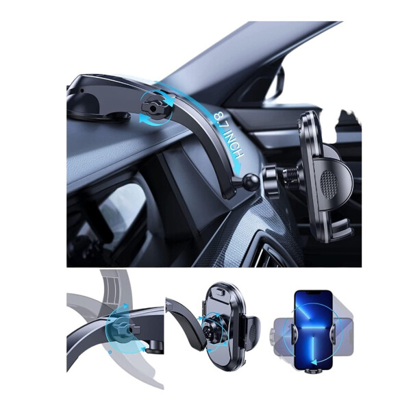 Soporte De Celular Para Auto Con Ventosa 1522 Vidvie SOPORTE DE CELULAR PARA AUTO 1522 VIDVIE