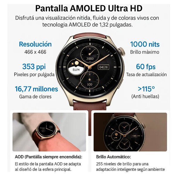 Smartwatch Mibro Watch Lite 3 Pro DORADO