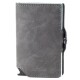 Billetera Baleine Kansas en Aluminio y Cuero con Protección RFID Space Grey
