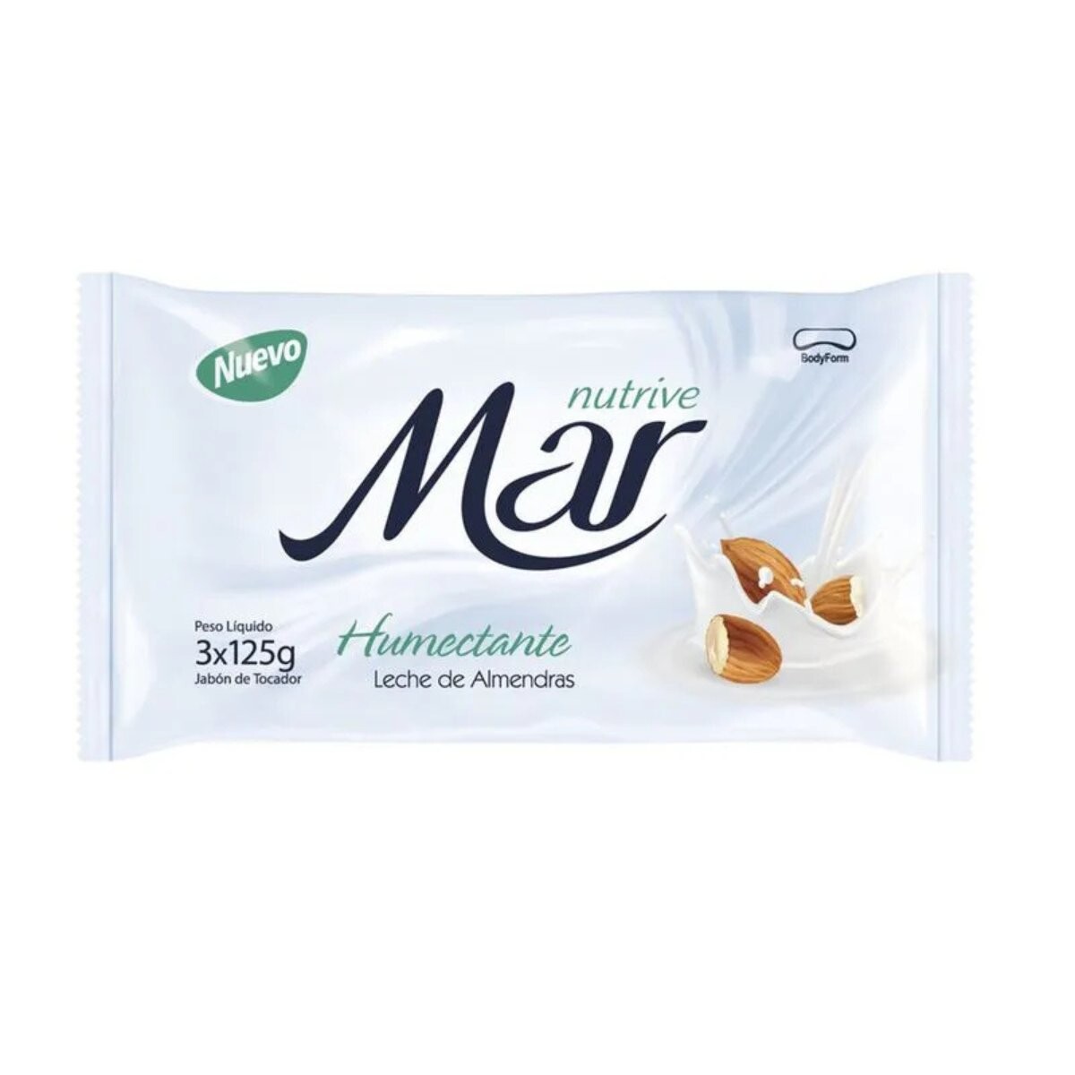 Jabon de tocador Mar 3 unidades 125g Leche de Almendras 