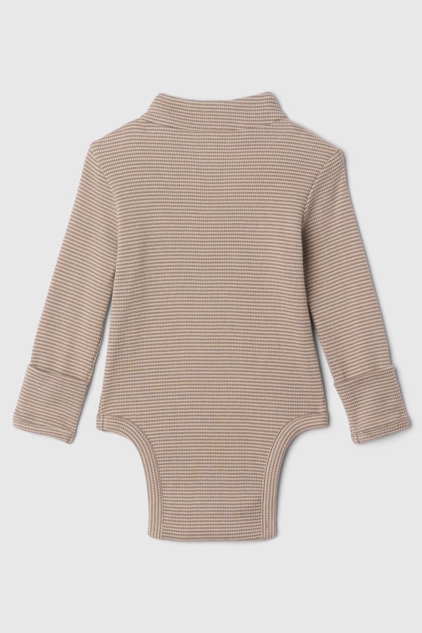 Body Polera Viento Bebé Brown Stripe