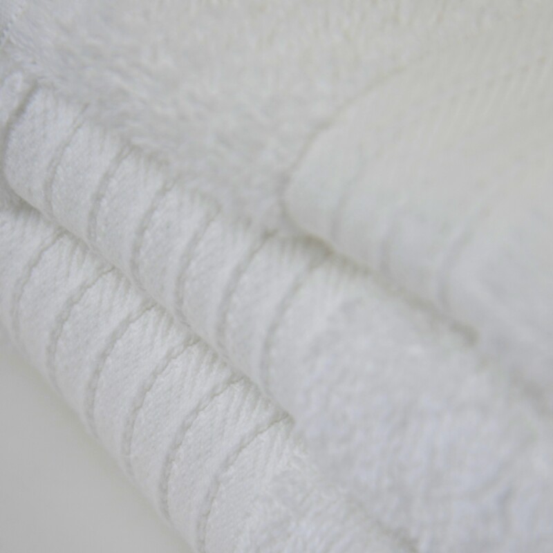 Set 3 toallas 40cm x70cm + 2 70cm x140cm algodón BLANCO