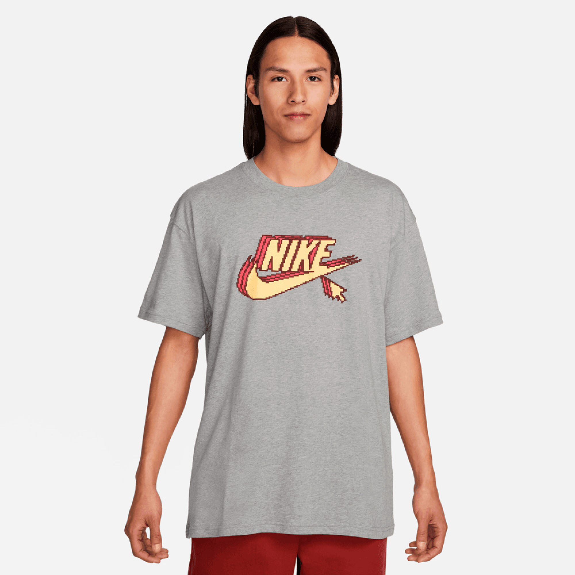 Camisetas nike hombre gris outlet