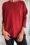 Camiseta clásica de bambú Bordó