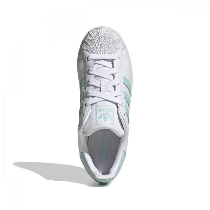 Championes Sportwear Adidas SUPERSTAR II W de Mujer - JH7060 Blanco-verde Agua