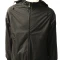 Campera impermeable forro polar - Negro