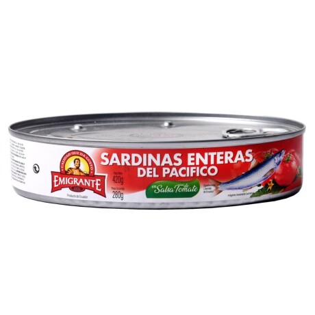 SARDINA ENTERA OVAL EN SALSA TOMATE 420G EMIGRANTE SARDINA ENTERA OVAL EN SALSA TOMATE 420G EMIGRANTE