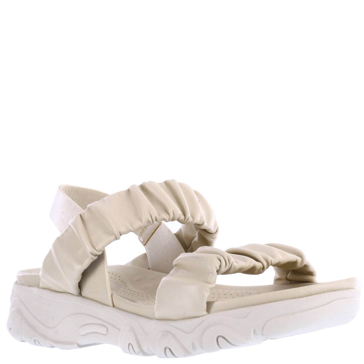 Sandalias de Mujer Lady Confort ELA con tiras elásticas - Nude 