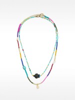 Set De Collares Multicolor Con Colgante De Tortuga multicolor