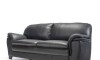 Sillón 100% Cuero - 3 Cuerpos - Monza Negro