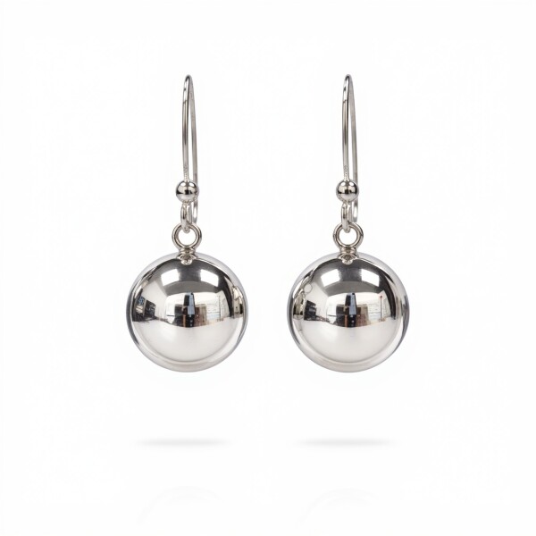 Caravanas Bola - plata 925 - CA4229 sinpiedra