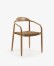 Silla Nina madera maciza eucalipto y cuerda beige