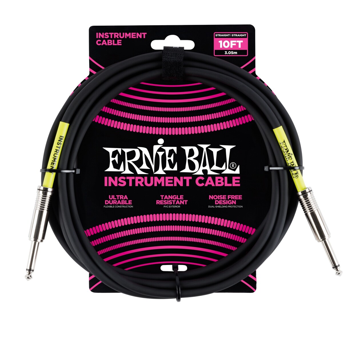 Cable Guitarra Ernie Ball Po6048 10 Ft Black 