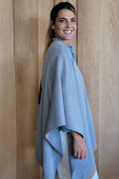 Ruana Estrella Gris